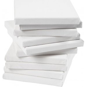 Kanvas - valkoinen - 20 x 20 cm - 80 kpl Kanvas - valkoinen - 20 x 20 cm - 80 kpl