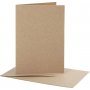 Postikortti kirjekuorella - luonnollinen - 10,5 x 15 cm - 10 kpl