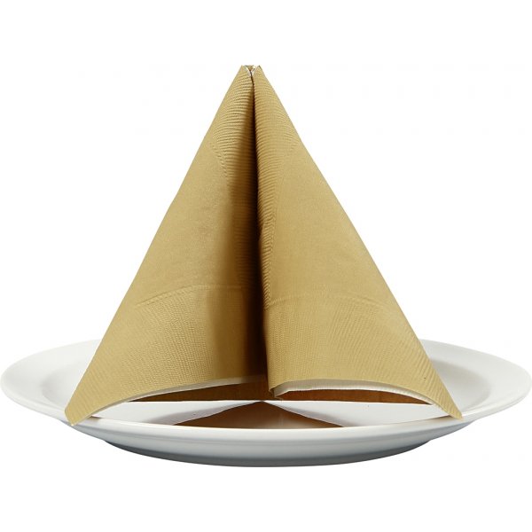 Lautasliinat - kulta - 20 kpl Lautasliinat - kulta - 20 kpl