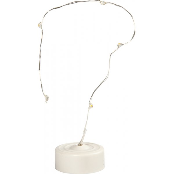 LED-valonauha - hopea - 27 cm