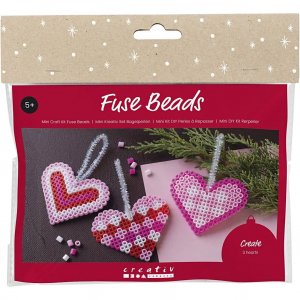 Mini DIY-setti - Putkihelmist� tehtyj� joulusyd�mi�