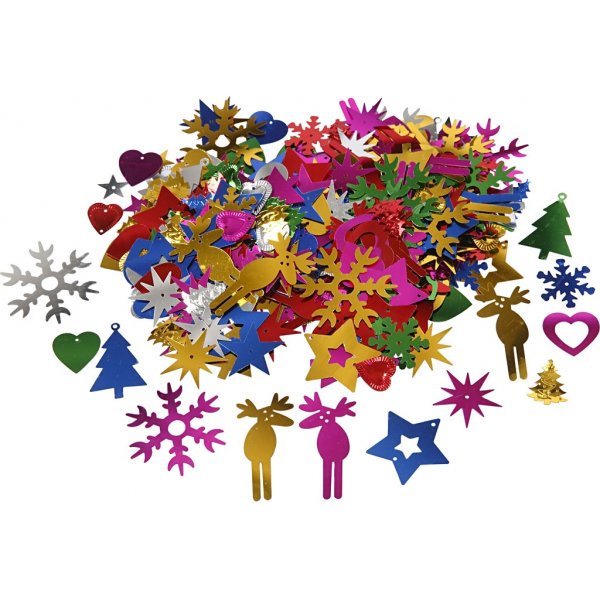 Paljetteja - kirkkaat värit - 35 g Paljetteja - kirkkaat värit - 35 g