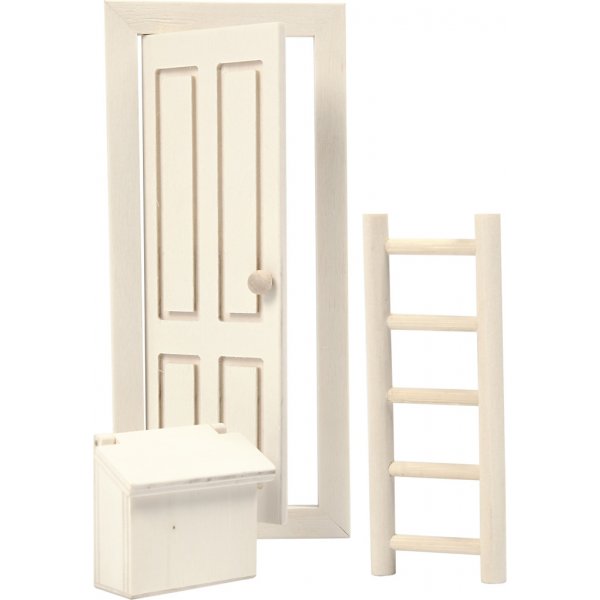 Ovi - postilaatikko ja tikkaat