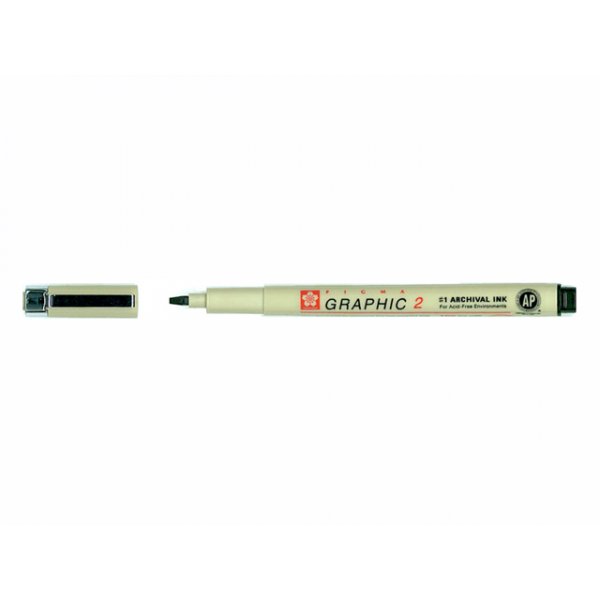 Pigma grafiikka musta 2mm