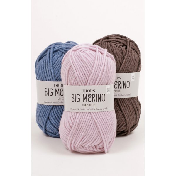 Drops Big Merino -lankaa - 50g (n. 20 eri vrivaihtoehtoa)