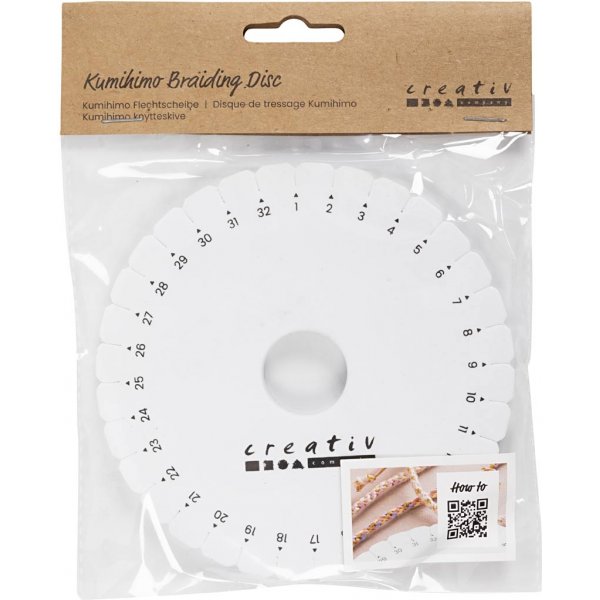 Kumihimo-levy punontaa varten - Ø12 cm Kumihimo-levy punontaa varten - Ø12 cm