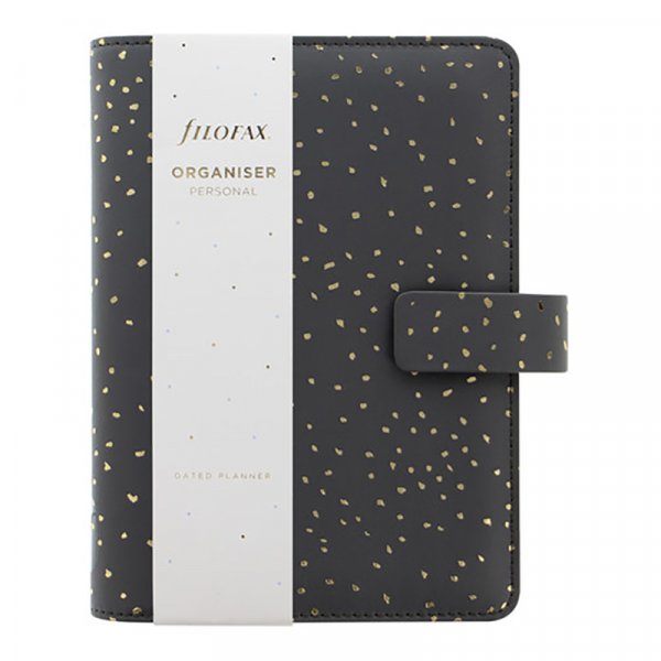 Jrjestelmkalenteri Filofax Personal - Confetti Charcoal