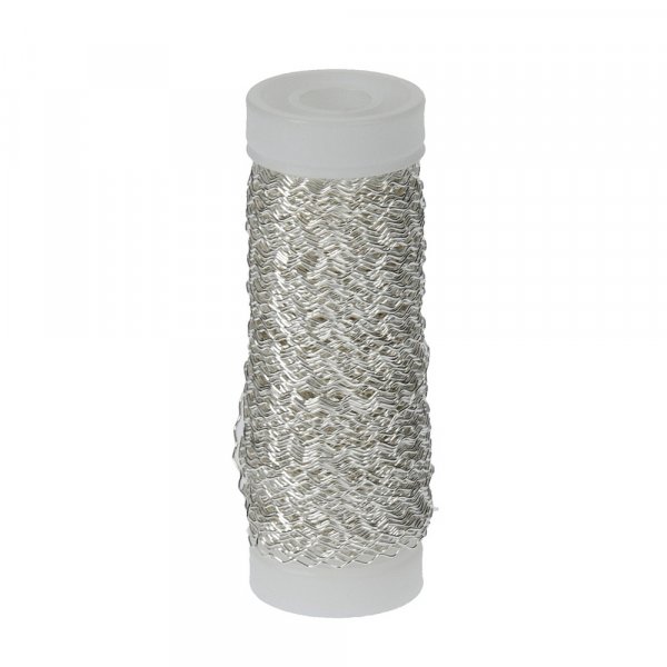 Kuvioitu lanka ø 0,25 mm - hopea 45 m Kuvioitu lanka ø 0,25 mm - hopea 45 m