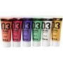 Koulumaali Akryyli - Metalli - tydentvt vrit - metalli - 6 x 20 ml
