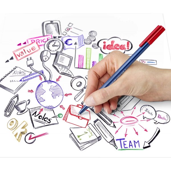 Kuulakärkikynä Triplus F - 4 kynää Kuulakärkikynä Triplus F - 4 kynää