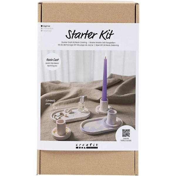Aloita DIY Kit Hartsivalu, kynttilnjalat ja alustat