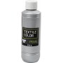 Tekstiiliväri - hopea - helmiäinen - 250 ml