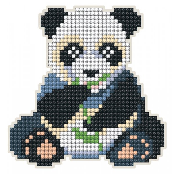 DiamondArt-magneetti 10,2x10,4 cm - Panda