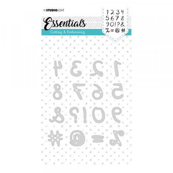 Metalliset stensiilit Numerot 22mm - 17 osaa