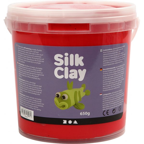 Silk Clay - punainen - 650 g