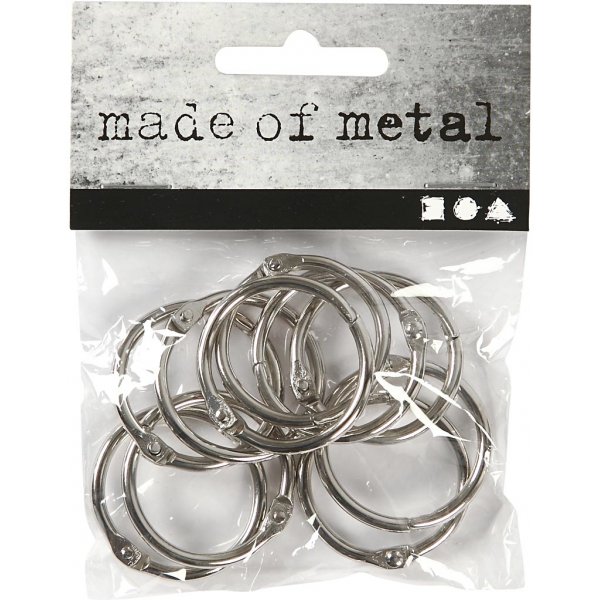 Kirjarengas - Ø25 mm - 10 kpl Kirjarengas - Ø25 mm - 10 kpl