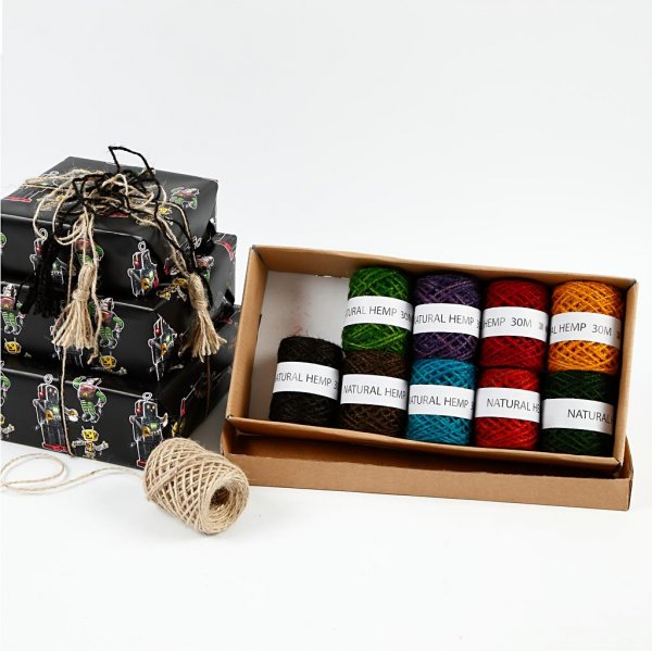 Luonnonhamppu - valikoima - sekavärejä - 10 x 30 m Luonnonhamppu - valikoima - sekavärejä - 10 x 30 m