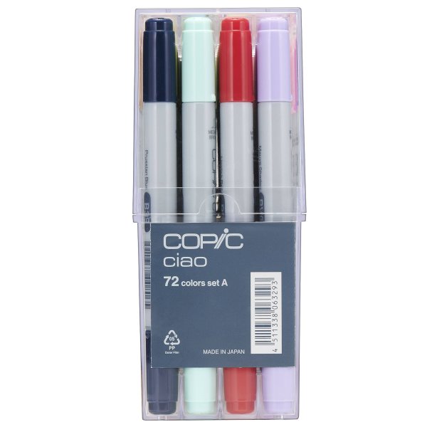 Copic Ciao -setti - 72 kynää - Setti A Copic Ciao -setti - 72 kynää - Setti A