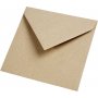 Kierrtetty kirjekuori - luonnollinen - 16 x 16 cm - 50 kpl