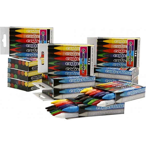 Colortime Crayons - sekavärit - 12 kpl Colortime Crayons - sekavärit - 12 kpl