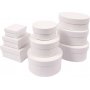 Paperilaatikko, neli, 10x10x4, 8x8x3,5, 9x8x3, 3 kpl