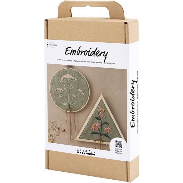 DIY Kit Embroidery - pölynvihreä - Kirjontakehykset DIY Kit Embroidery - pölynvihreä - Kirjontakehykset