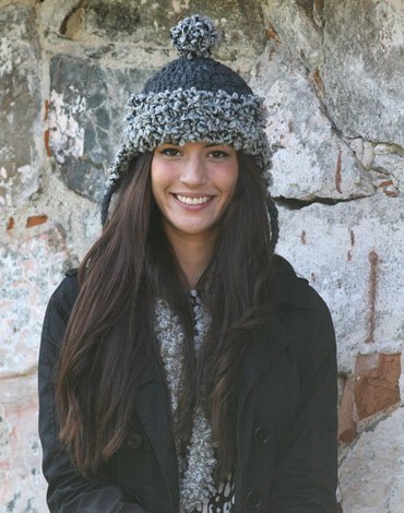 Neulekuvio - Hattu ja lenkkihuivi