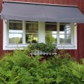 Asiakaskuva Kannertettu markiisikangas - Kannertettu tummanharmaa - 130 cm