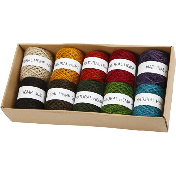 Luonnonhamppu - valikoima - sekavärejä - 10 x 30 m Luonnonhamppu - valikoima - sekavärejä - 10 x 30 m