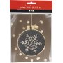 Mini DIY Kit Embroidery - harmaa - Snowflake