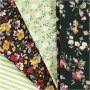 Patchwork kangas - vihre - 4 kpl