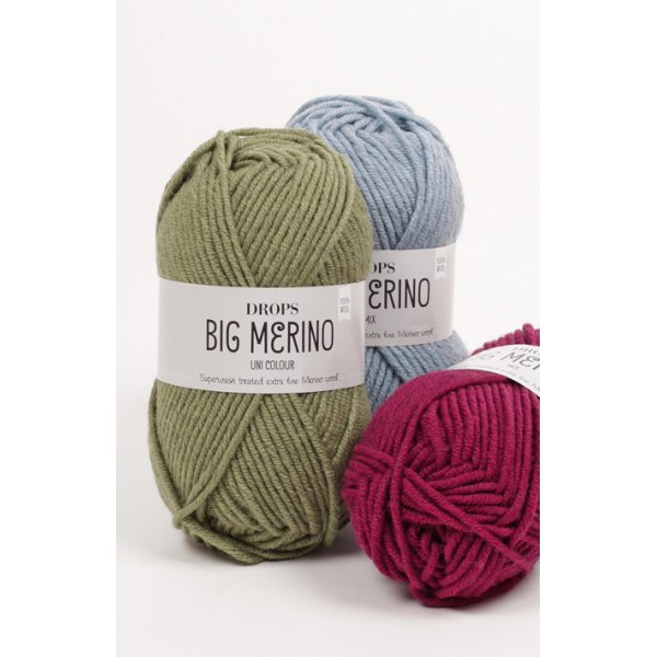 Drops Big Merino -lankaa - 50g (n. 20 eri vrivaihtoehtoa)