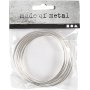 Metallisormus - hopea - 7 cm - 10 kpl