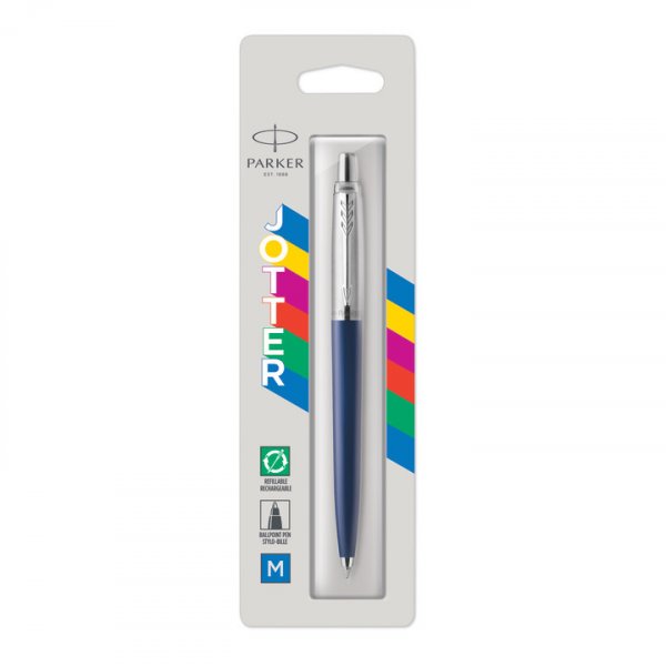 Kuulakrkikyn Parker Jotter - Tummansininen - Keskisininen - 1 lpipainopakkaus
