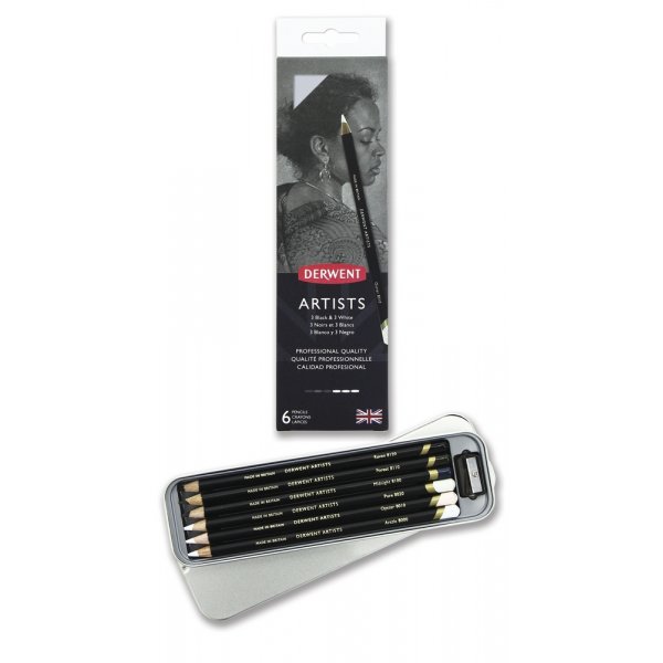 Derwent Artists Black&White 6 Tin