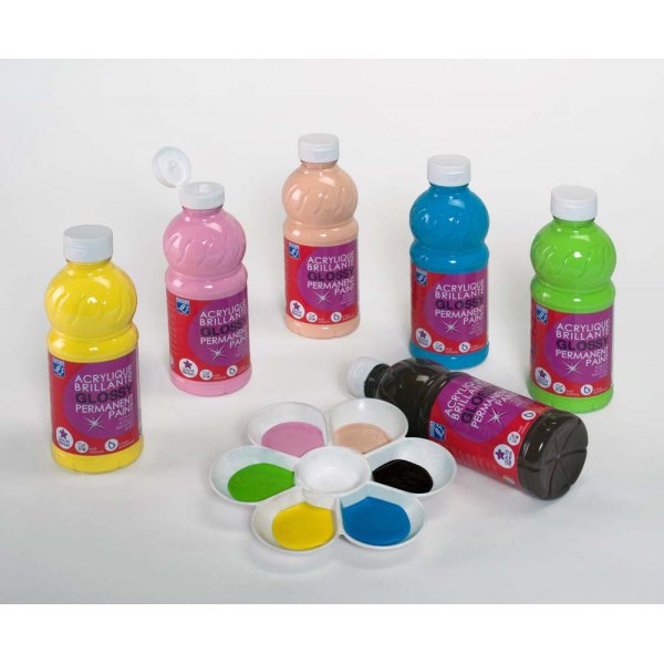 Kouluvrit L&B Akryylimaali Kiiltv 250 ml - 6 vri