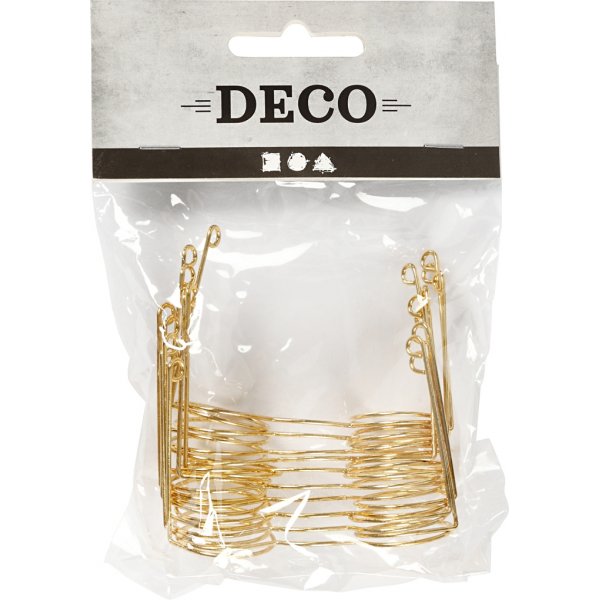 Lasit - kulta - 60 mm - 10 kpl