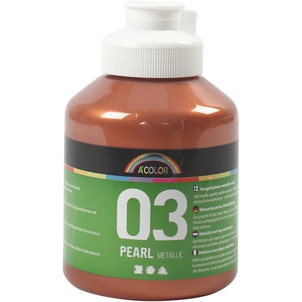 Koulumaali Akryyli - Metalli - metallinen kupari - metalli - 500 ml