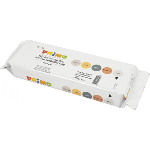 Itsekovettuva savi - valkoinen - 1000 g