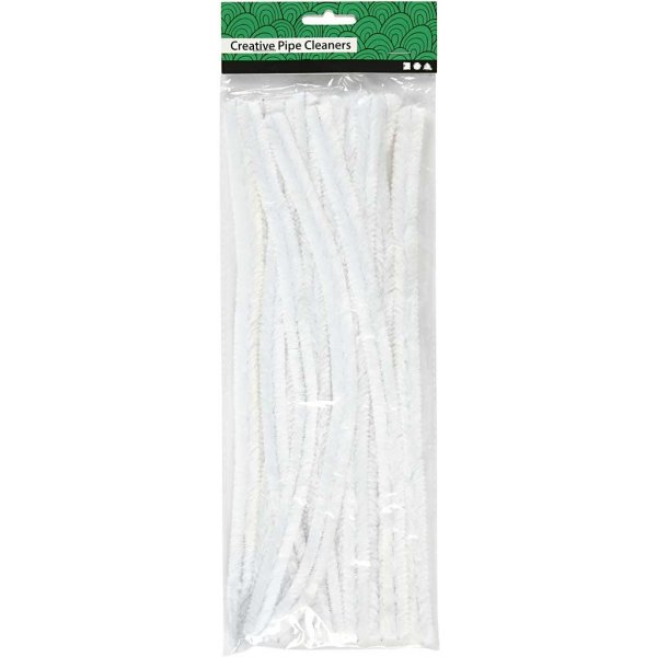 Putkenpuhdistin - Ø15 mm - valkoinen - 15 kpl Putkenpuhdistin - Ø15 mm - valkoinen - 15 kpl