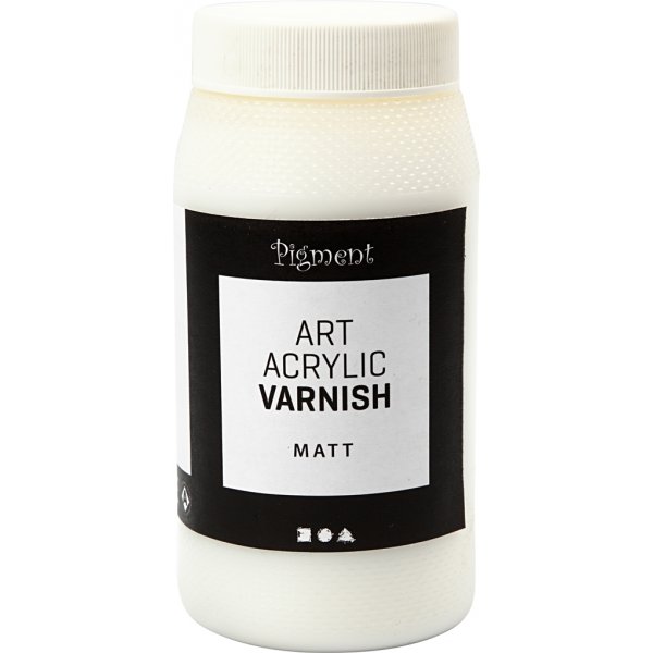 Art Acrylic loppulakka - matta lpinkyv - valkoinen - 500 ml