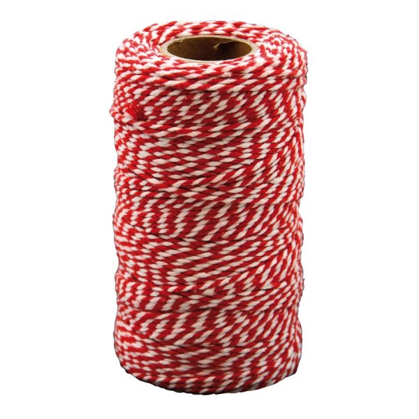 Puuvillanyri 100 mx 2 mm, punainen