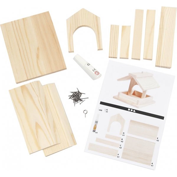 Askartelusetti - Puinen lintupyt