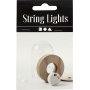 LED-valonauha - hopea - 27 cm