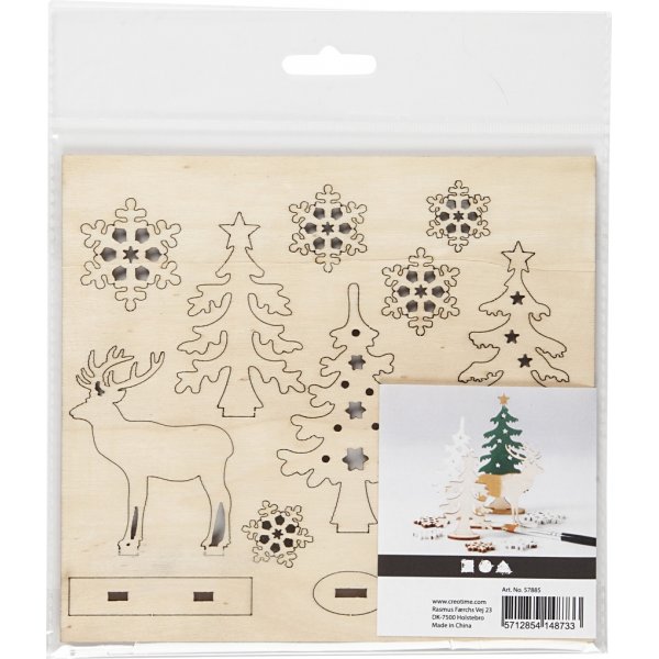 Tee-se-itse puiset hahmot - mets peurojen kanssa