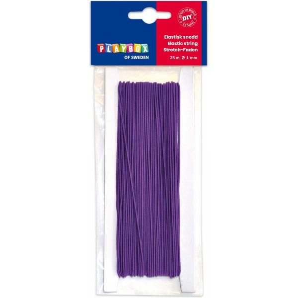 Violetti joustava nyri 25 m  1 mm