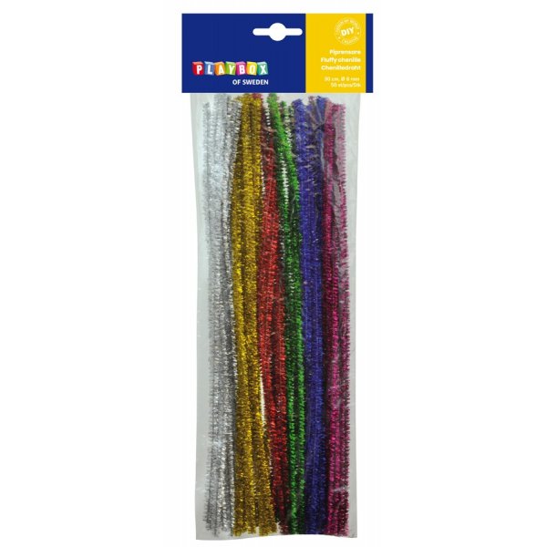 Putkenpuhdistusaine glitter - 50 kpl