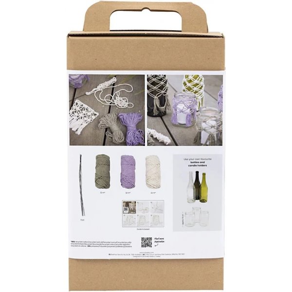 DIY Kit Macramé, lasikoristelu DIY Kit Macramé, lasikoristelu