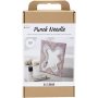 DIY Kit Punch Needle, pastellivrit, peili
