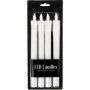 LED-kynttilt - 4 kpl